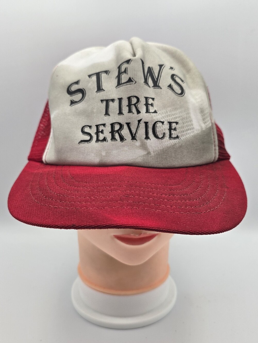 Vintage Stew's Tire Service Pennsylvania Adjustable Snapback Hat (Damaged Foam)